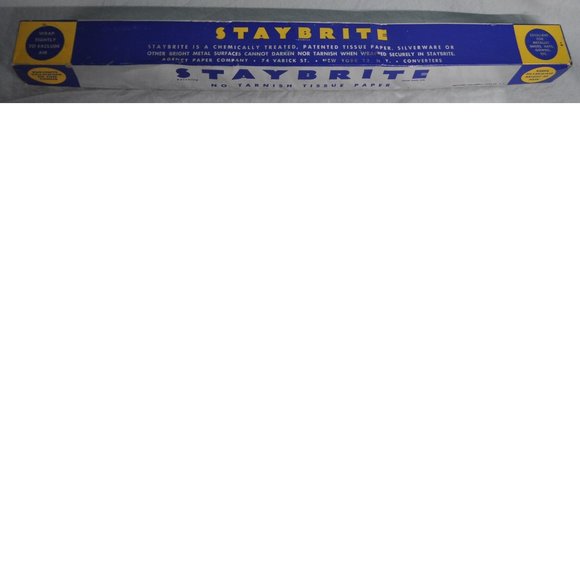 vintage 1949 no tarnish tissue paper for silver unused agency paper co staybrite - Picture 1 of 6